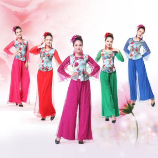 长水袖 云裳杨艺红草春夏秋新款 网纱裙裤 套装 比赛演出服 广场舞服装