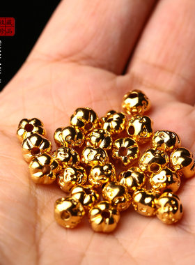 金色五爪小金刚隔珠手串配饰diy