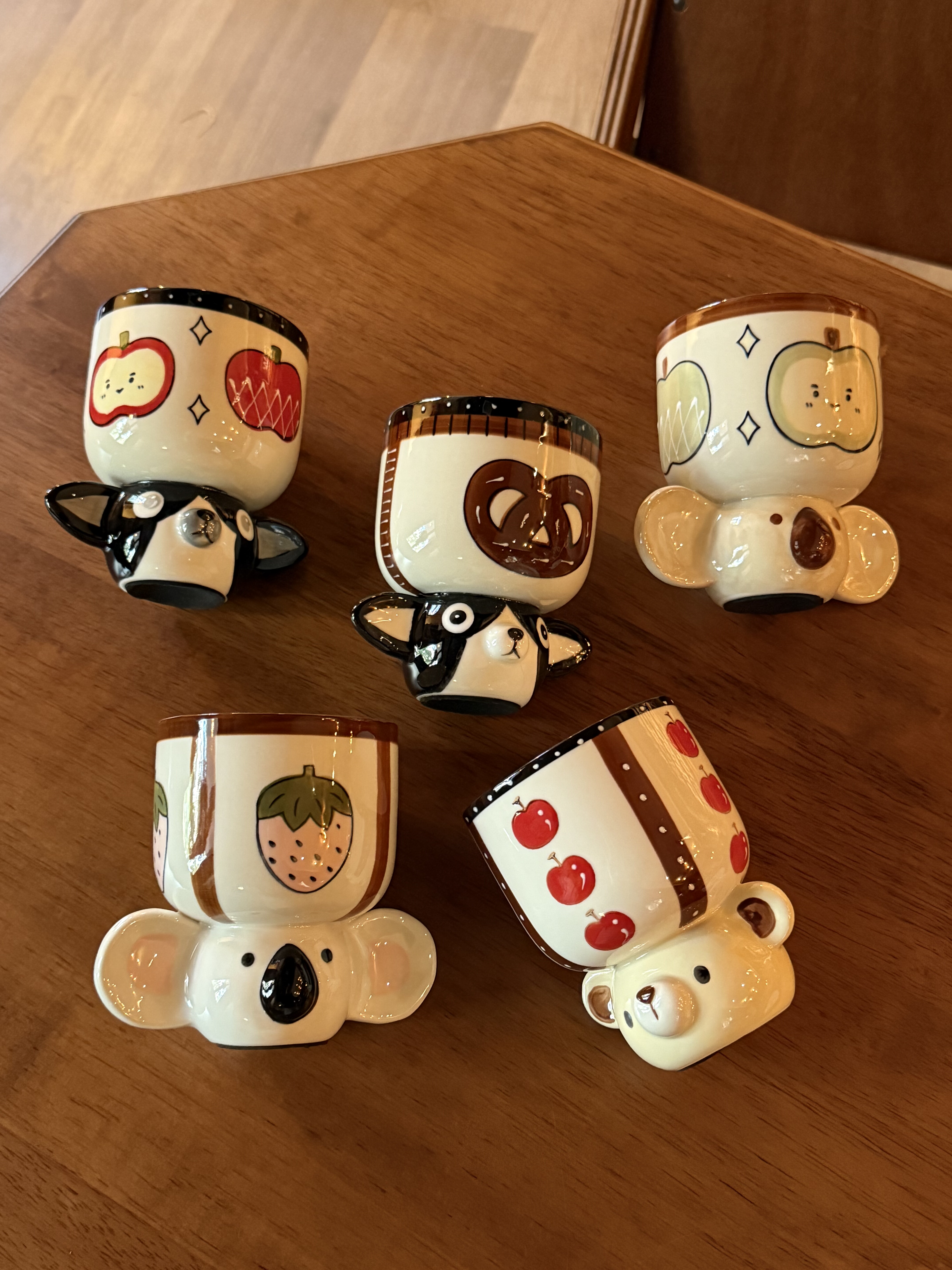 四时有梨 萌宠派对家用喝水水杯办公室杯子可爱咖啡杯