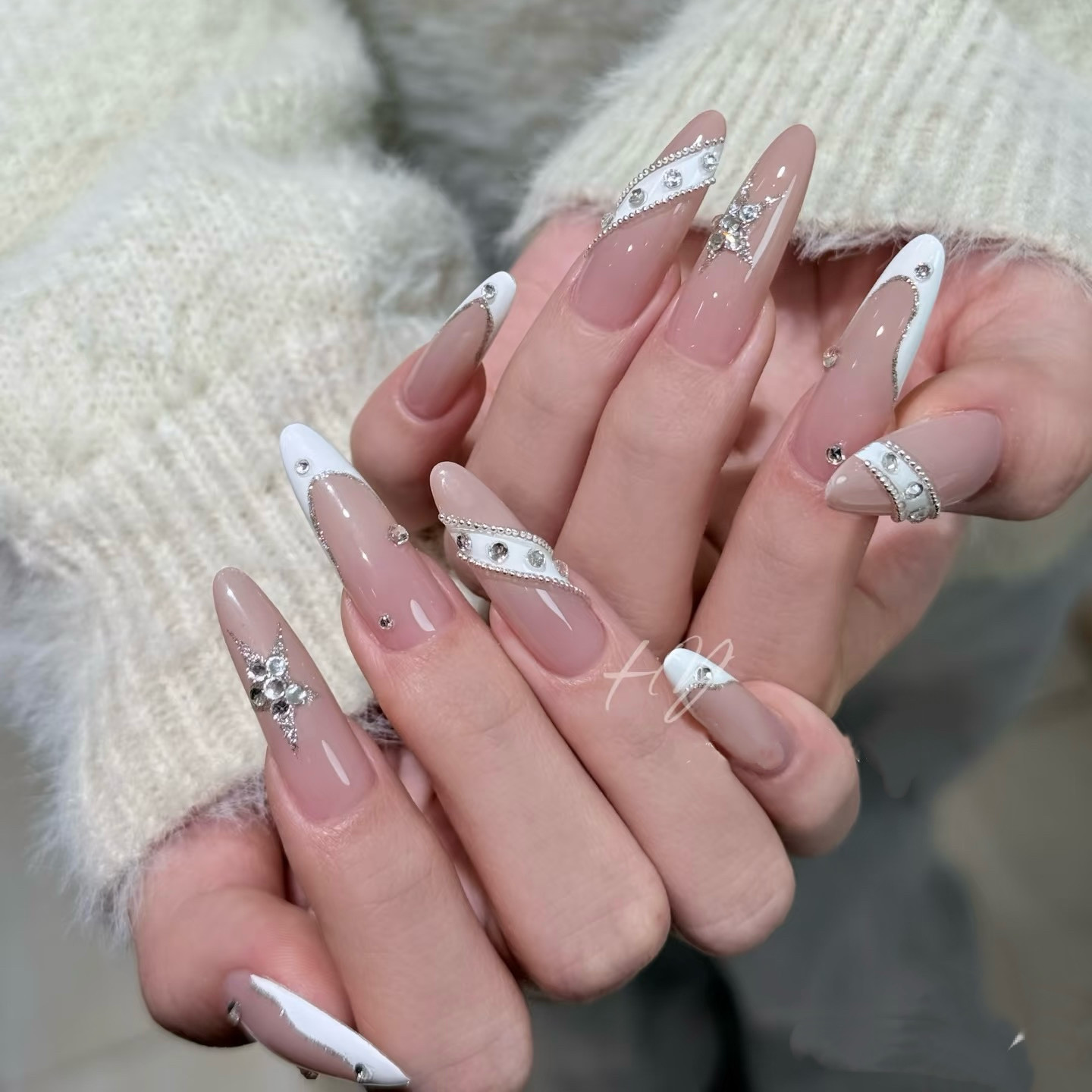 金金酱手工穿戴甲*白法皮带,彩妆/香水/美妆工具,穿戴甲/甲片,淘宝优惠券,粉丝福利购,淘宝优惠卷