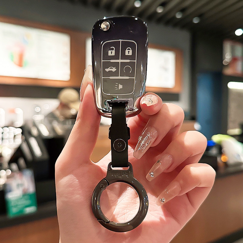 别克君越车钥匙套gl8es老款折叠5键12/13/14/15款男gl6钥匙壳包扣