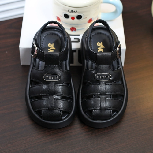 Летние детские сандалии, пляжная обувь, туфли для принцессы, в стиле Шанель, мягкая подошва, подходит для подростков