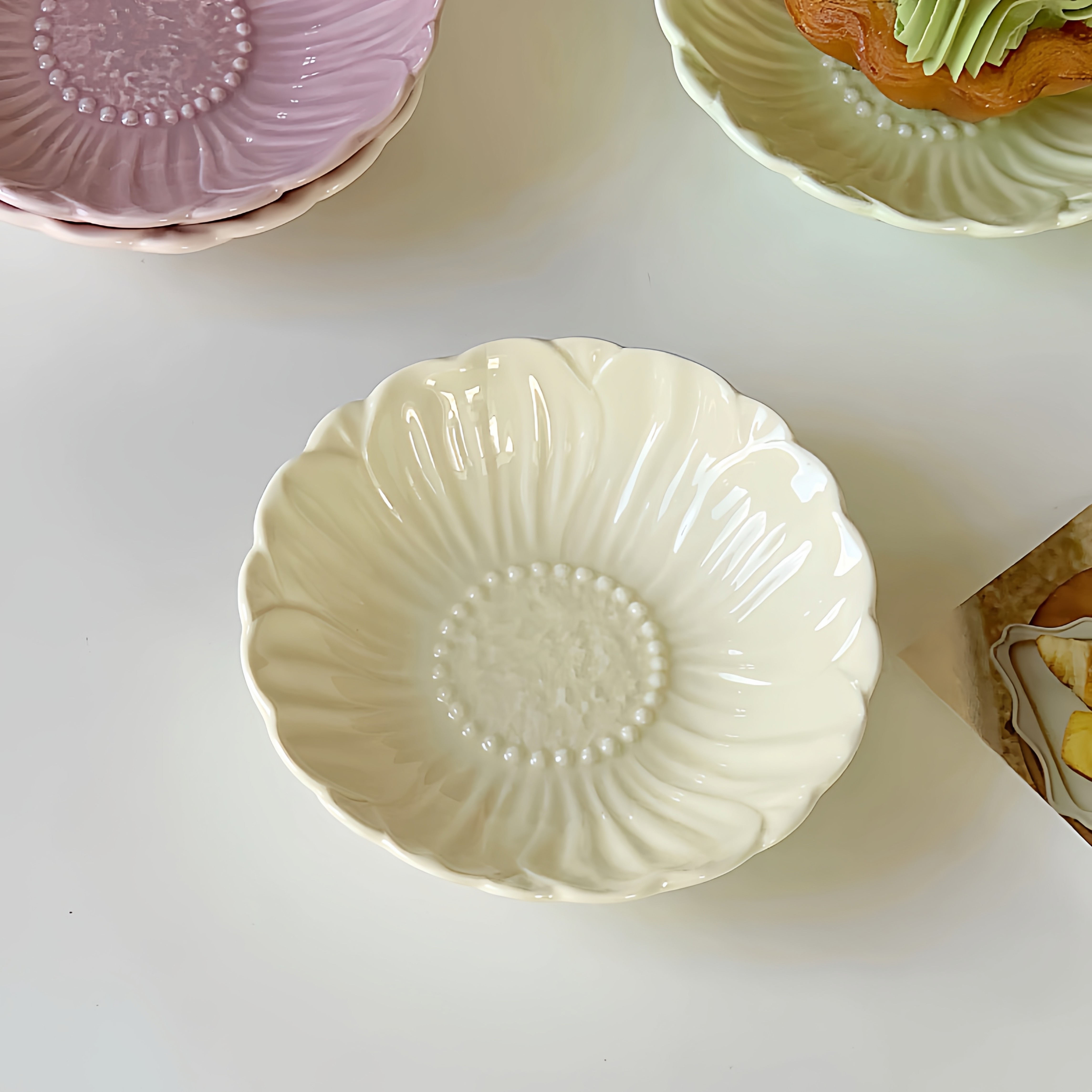 法式陶瓷味碟家用2025新款高颜值轻奢小吃泡菜碟蘸料碟醋碟调味碟,餐饮具,盘,淘宝优惠券,粉丝福利购,淘宝优惠卷