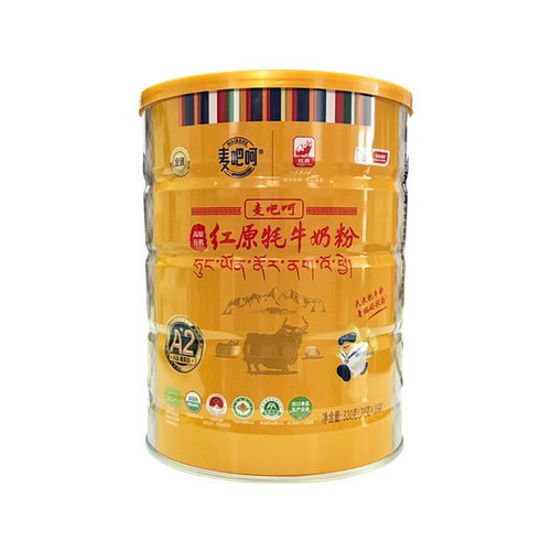 麦吧呵红原牦牛奶粉旗舰店正品有机中老年成人儿童高钙有机A2奶粉