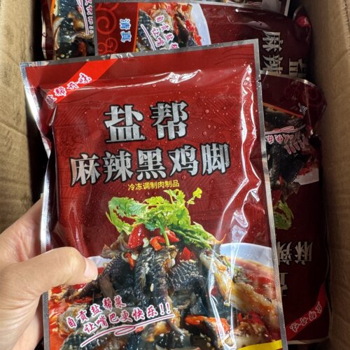 盐帮麻辣黑鸡爪240g*40包 下酒菜开袋即食四川特产红油去骨鸡爪