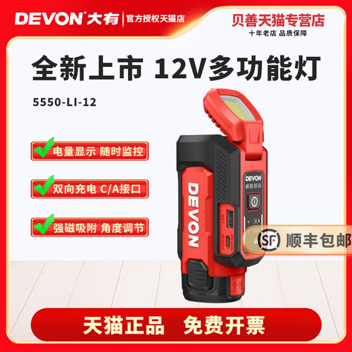 大有12V锂电多功能充电器5550