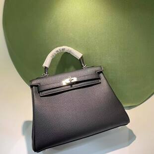 日本ぜいた2025春夏新款 凯莉包包女kelly内缝25cm牛皮单肩斜挎手