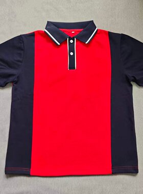 定做夏季男女校服同款运动短袖