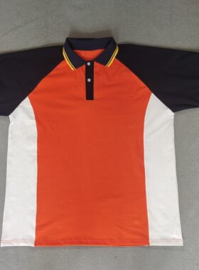 定做夏季男女校服同款上衣短袖