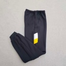 藏青色拼接白黄条休闲加绒长裤 运动裤 同款 定做春秋冬男女校裤