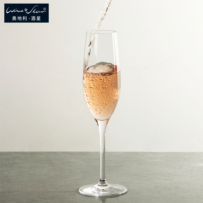 奥地利进口winestar水晶高脚香槟杯家用欧式洋酒杯礼盒装结婚送礼