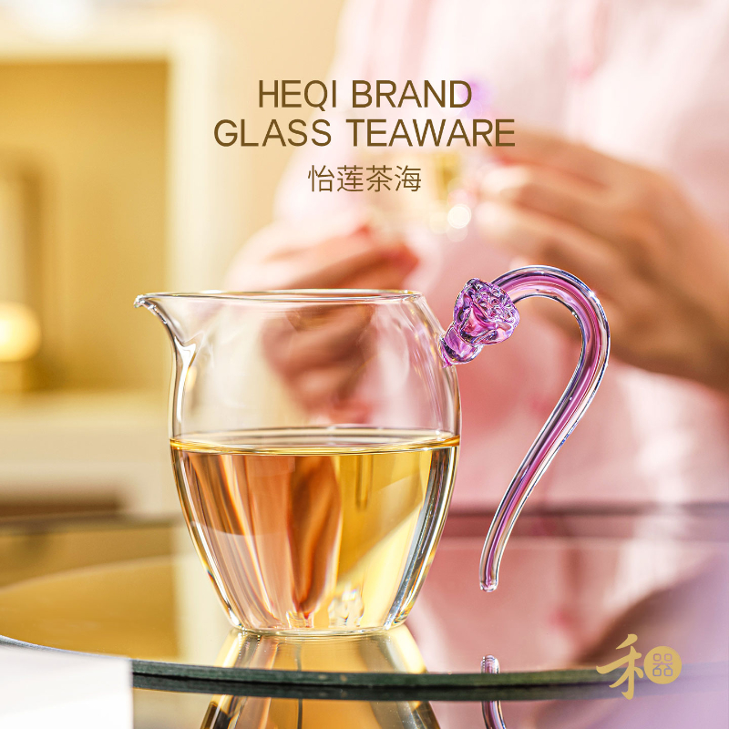 禾器高硼硅玻璃怡莲茶海320ml