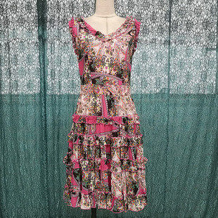 国内线下古源专柜代购胸前飘带连衣裙 非质量问题no退no换