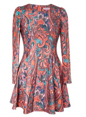 国内线下专柜代购古源古香圆领长袖连衣裙 非质量问题no退no换