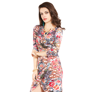 国内线下古源专柜代购 非质量问题no退no换 腰节打皱烫钻连衣裙