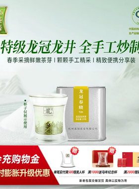 2026新茶预售 龙冠龙井茶明前特级T20便携装20g杭州绿茶叶正品