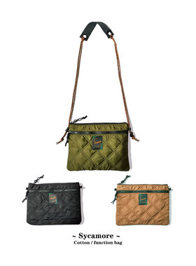 日系Sycamore简约时尚男女同款百搭菱格夹棉托特斜挎包拉链小方包