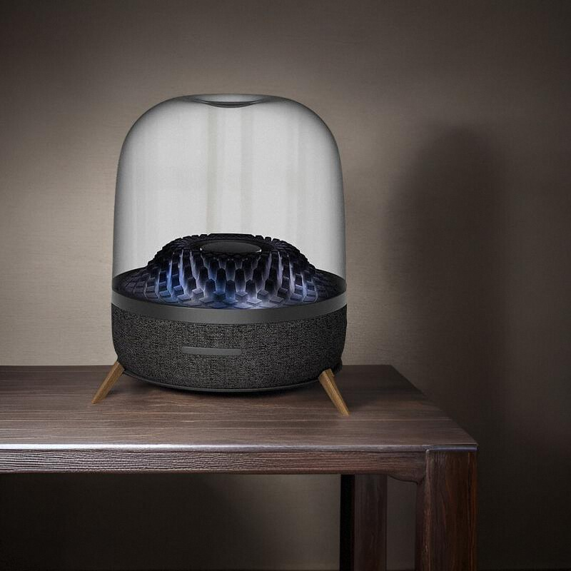 适用哈曼卡顿胡桃木音箱支架底座