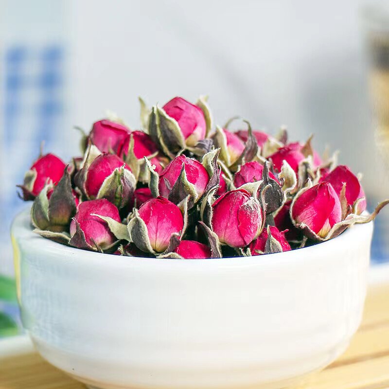 金边玫瑰花茶新鲜无硫无硫干玫瑰玖瑰花茶纯天然袋装玫瑰花茶