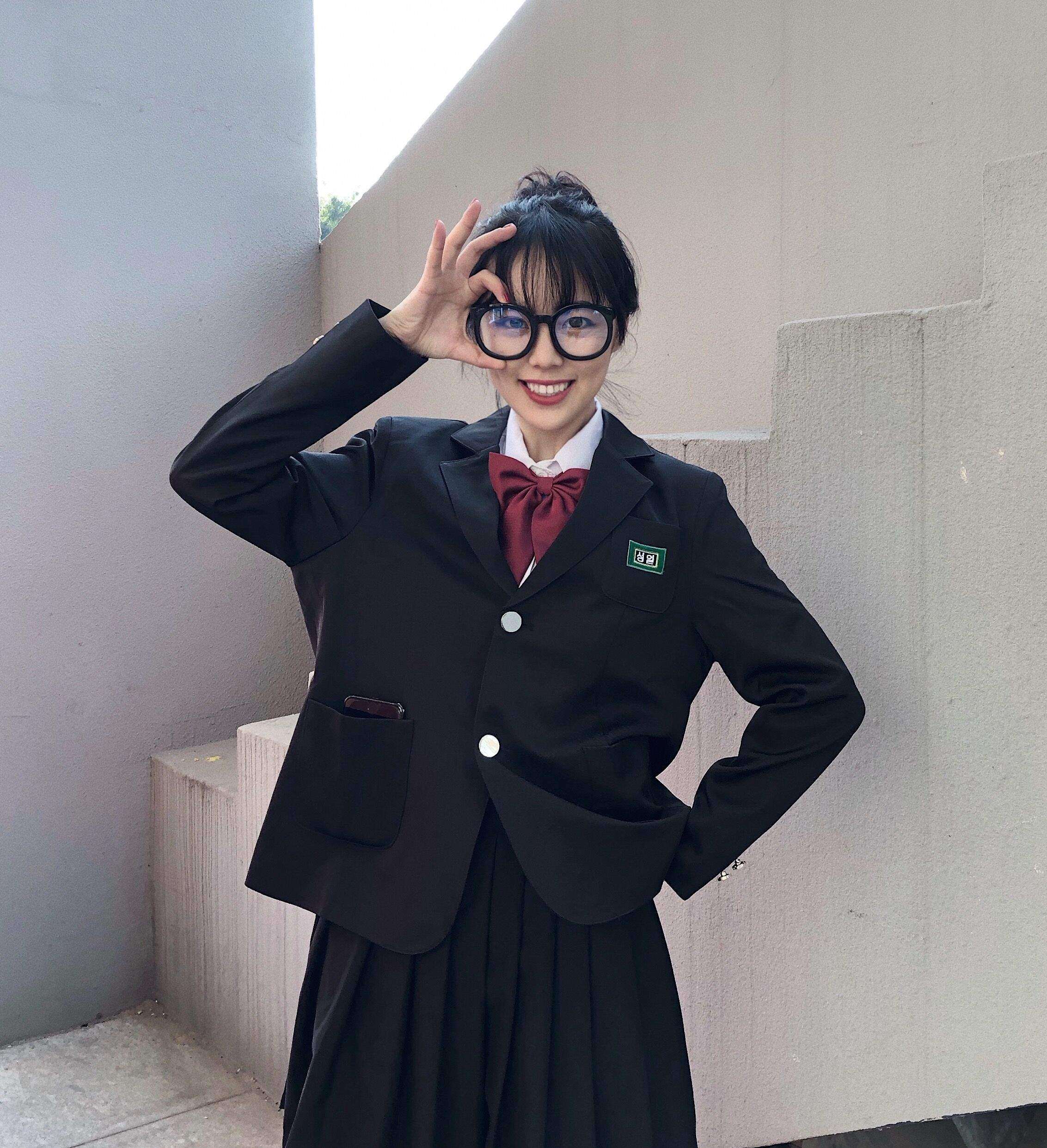 日系复古韩国学院风校服西服休闲小西装外套男女装学生jk制服灰黑