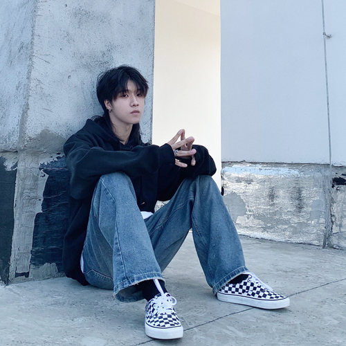 ader AE设计感卫衣黑色2019秋冬新款男女明星同款潮人ins风