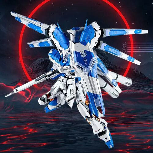 GL模型RG海牛高达Hi-v阿姆罗拼装模型1/144玩具机甲手办男孩礼物