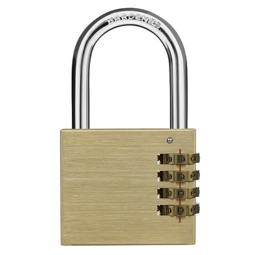 黄铜大号四位密码锁仓库门大门锁