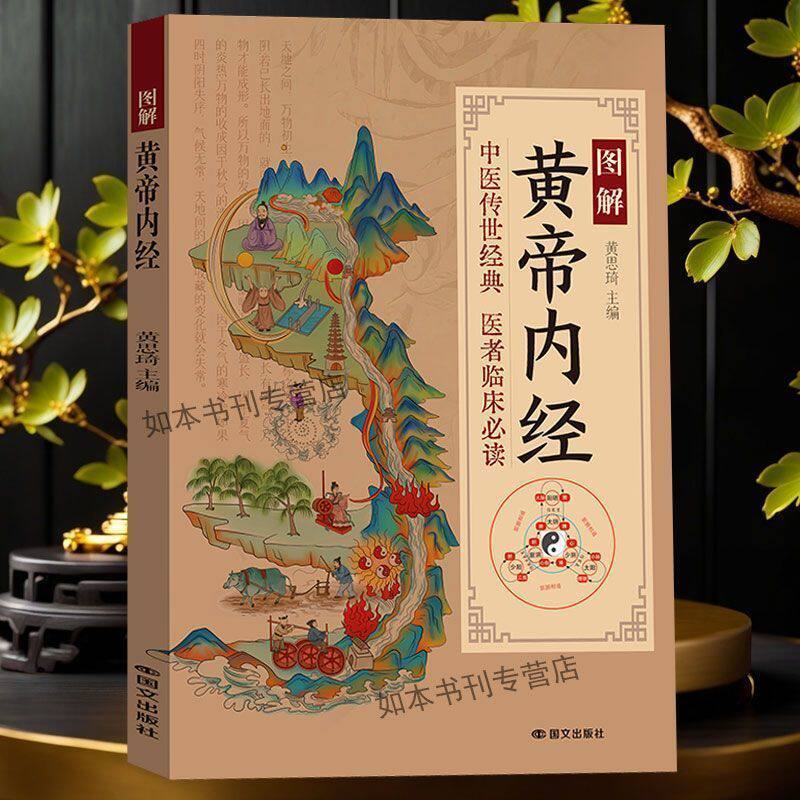 图解黄帝内经中医经典养生书籍临床经典中医文化启蒙正版