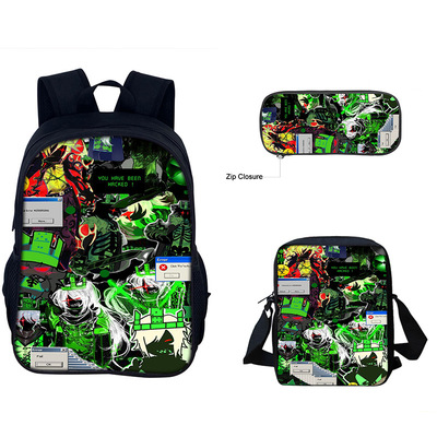 Roblox Forsaken系列印花周边中小学生书包Forsaken儿童书包套装