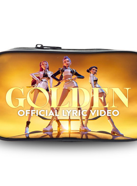 新品印花猎魔女团K-POP笔袋卡通文具袋Huntrix Kpop小学生收纳包