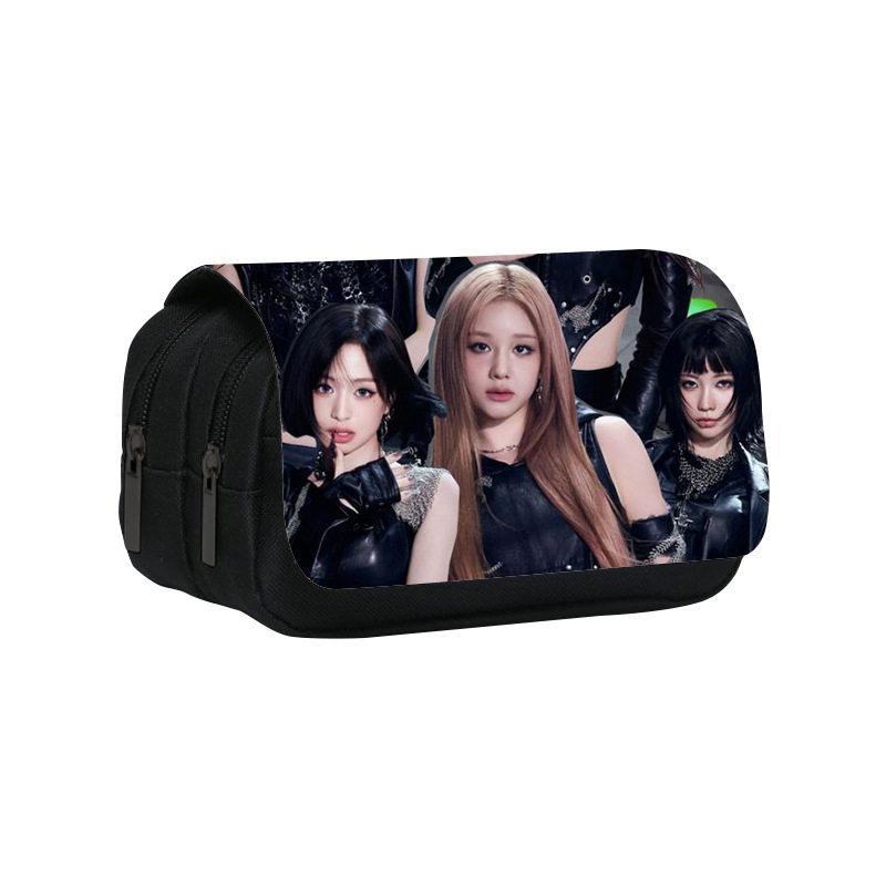 韩国女团周边印花双层笔袋BABY MONSTER中小学生双层翻盖笔袋,文具电教/文化用品/商务用品,笔袋,淘宝优惠券,粉丝福利购,淘宝优惠卷