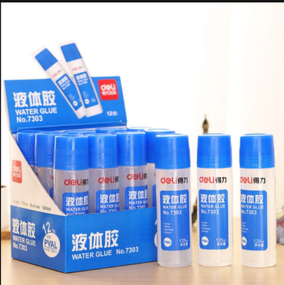 得力液体胶水7303通用美工125ml