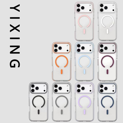 撞色磁吸适用苹果18promax手机壳iPhone17air新款16透明15高级感14情侣13保护套少女心12男女同款