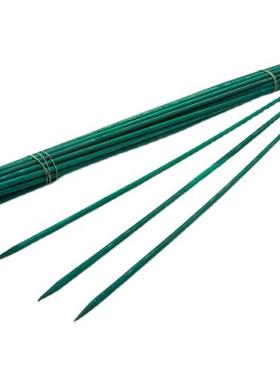 绿色竹签植物花卉防倒支撑杆室内外绑花固定支架插花杆金钱树单杆