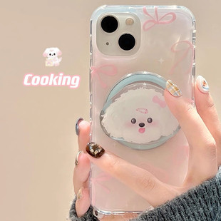 适用vivox200x100y300手机壳T1t2粉蝴蝶结s20s19s18s17s16小狗磁吸支架x90x80x70x60新s15s12x50x30x21x7x9壳