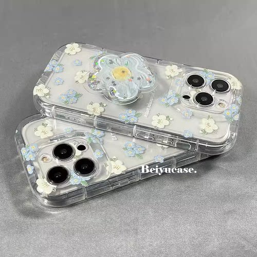 清新碎花适用magic6华为p70手机壳mate30荣耀100/90/80畅玩40流沙支架x50畅享60文艺nova12麦芒11少女A20play