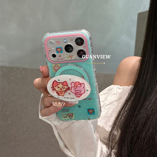 适用一加ace6/5手机壳oneplus13/12波点猫兔1+Ace3吊坠磁吸支架2v网红超火11R小众高级10T可爱9R时尚turbo6新