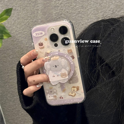 适用opporeno15/14/13手机壳Findx8/7/6/5/3白鹿同款k12k11考拉磁吸支架Reno10/9小众高级4se网红超火Ace2pro