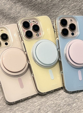 适用vivoy200/y78y35y36y37手机壳y52s糖果纯色y53s圆形磁吸支架y55t时尚y73s网红y76s超火y85y93y70s女z6z5