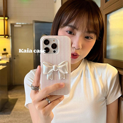 适用魅族21手机壳meizu20波点条纹立体蝴蝶结18x法式温柔17pro小众高级16th网红超火note甜美少女classic清新