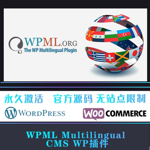 WPML Multilingual CMS 中文版 多国语言网页自动翻译插件 WP插件
