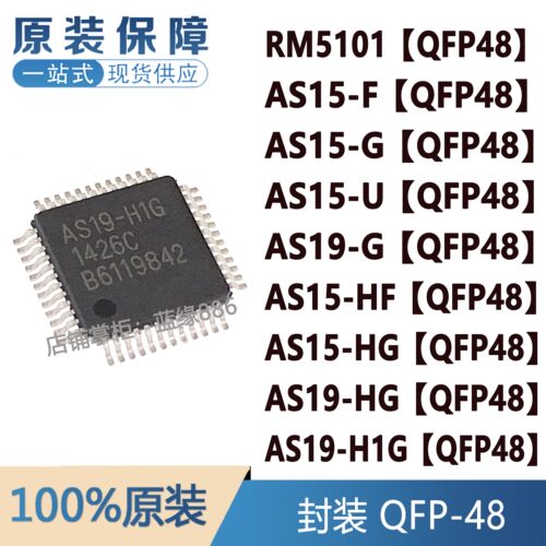 全新原装 RM5101 AS15-F G U HF HG AS19-H1G 封装QFP48 品质保证