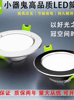 小器鬼LED筒灯射灯天花灯孔灯