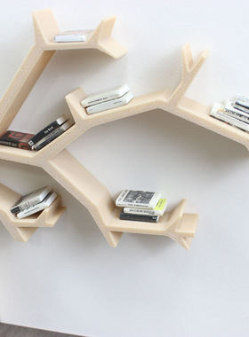 Dollhouse1:12迷你娃娃屋书本籍展示架树形书架袖珍家居配件BJD