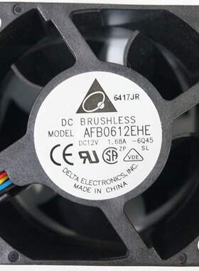 原装台达 暴力风扇 AFB0612EHE 6038 12V 1.68A 四线支持pwm温控