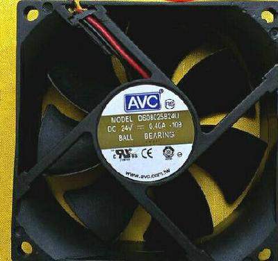 DS08025B24U DC24V 0.40A 原装AVC 80*80*25MM 双滚珠轴流风扇