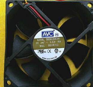 DS08025B24U DC24V 0.40A 原装AVC 80*80*25MM 双滚珠轴流风扇