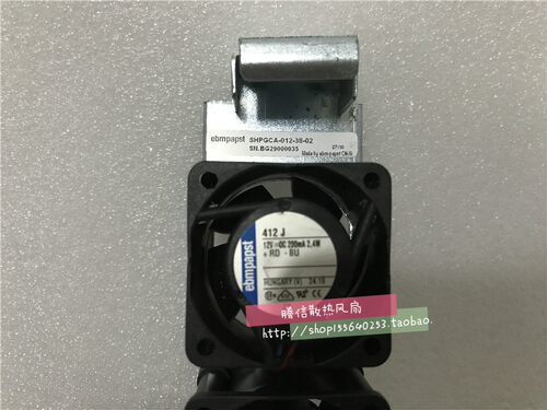 原装正品EBM-PAPST德国TYP 412 J 12V 200mA 2.4W 4025散热风扇
