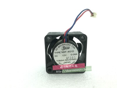 原装东芝TOBISHI TYPE NDF-401D 12V 0.08A 4020 4CM高端风扇