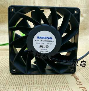 原装BAIKE DBA12038B24L-1 24V 1.0A 大风量双滚珠变频器散热风扇